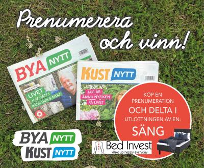Prenumerations annons Byanytt och KustNytt